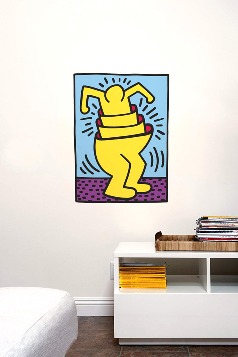 Nesting Man Wall Sticker  Keith Haring: Wall Sticker & Wall Decal Main Image