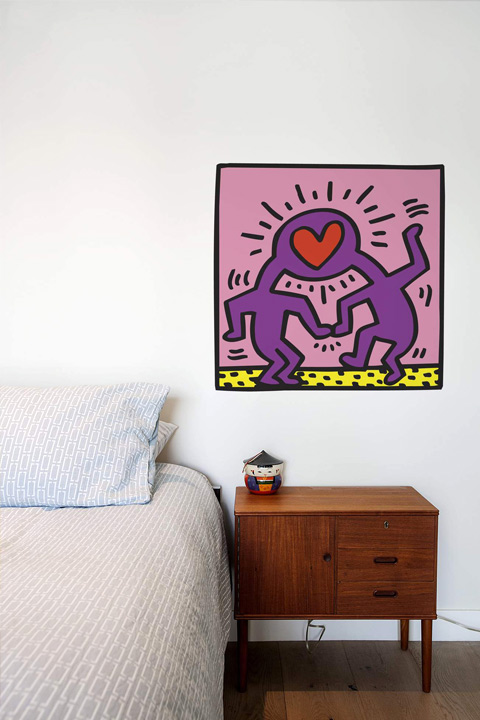Sticker Love Heads  Keith Haring - 1/2