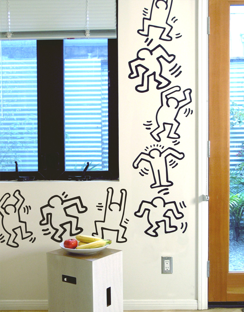 Stickers muraux Dancers  Keith Haring - 1/5