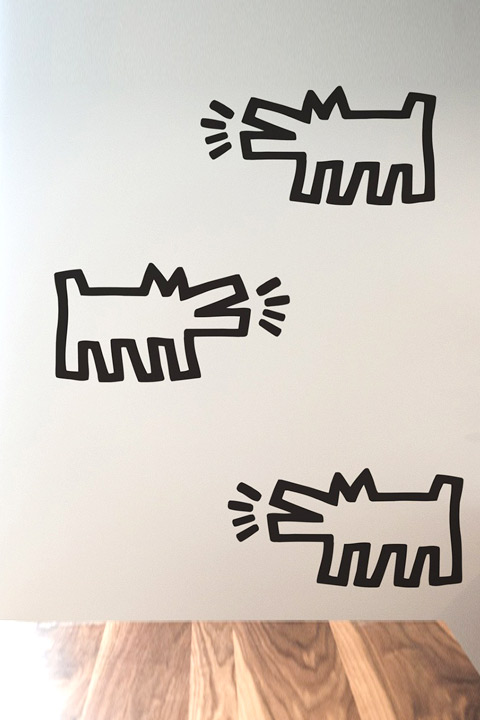 Stickers muraux Barking Dogs  Keith Haring - 2/4