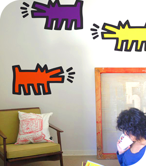 Stickers Muraux et stickers deco Stickers muraux Barking Dogs  chez stickboutik.com