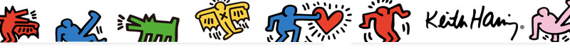 Skater Wall Sticker by  Keith Haring - Only Stickboutik.com 