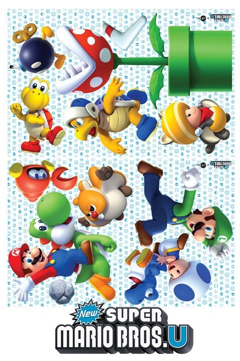 NewSuperMario Bros.U  [Mini]   Nintendo : Wall Sticker & Wall Decal Main Image