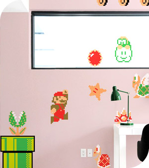 Stickers Muraux et stickers deco Stickers muraux Nintendo  chez stickboutik.com