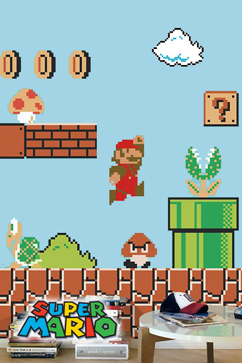 Super Mario Bros. x30 Giant Wall Stickers Nintendo: Wall Sticker & Wall Decal Main Image