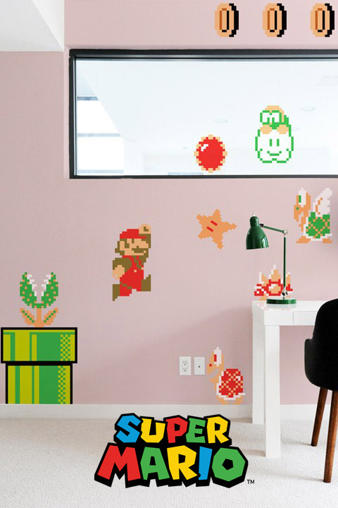 Super Mario Bros. x30 Giant Wall Stickers Nintendo: Wall Sticker & Wall Decal Main Image