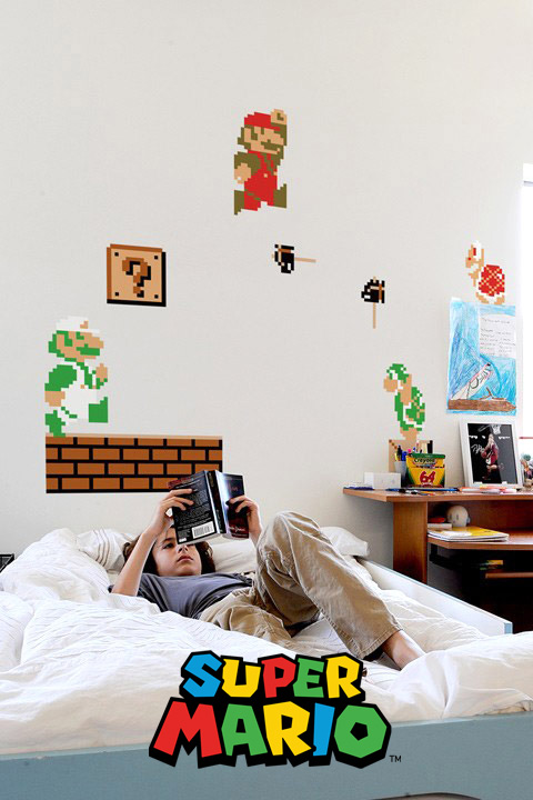 Super Mario Bros. x30 Giant Wall Stickers Nintendo: Wall Sticker & Wall Decal Main Image