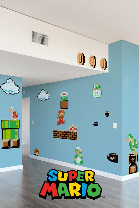 Super Mario Bros. x30 Giant Wall Stickers Nintendo: Wall Sticker & Wall Decal Main Image