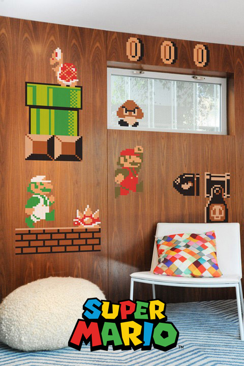 Super Mario Bros. x30 Giant Wall Stickers Nintendo: Wall Sticker & Wall Decal Main Image