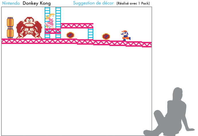 Stickers muraux Donkey Kong par  Nintendo 