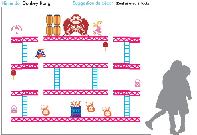 Stickers muraux Donkey Kong  Nintendo : Wall Sticker & Wall Decal Main Image