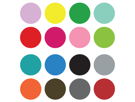 Contenu du pack: Stickers Spot Painting la Damien Hirst