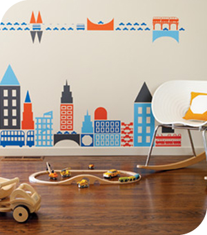 Stickers Muraux et stickers deco Stickers enfants City  chez stickboutik.com