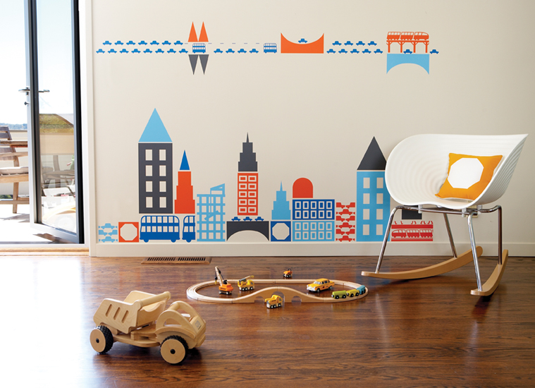 City  - Kids Wall Stickers  Boodalee: Wall Sticker & Wall Decal Main Image