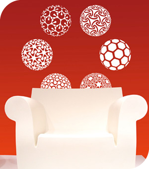 Stickers Muraux et stickers deco Stickers Sph�res chez stickboutik.com