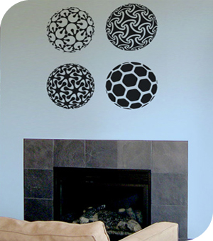 Stickers Muraux et stickers deco Stickers Sph�res chez stickboutik.com