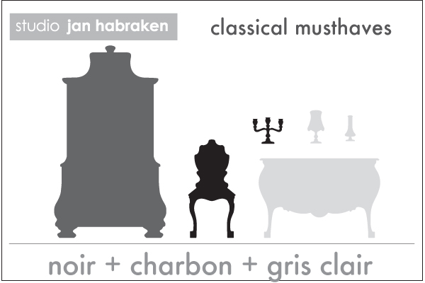 Stickers Meubles baroques   Jan Habraken: Wall Sticker & Wall Decal Main Image