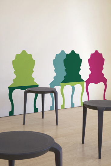 Stickers chaises baroques  par  Jan Habraken