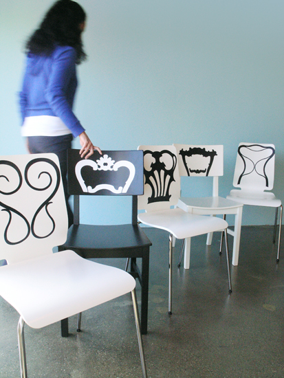 Stickers dos de chaises rtro  par  Jan Habraken