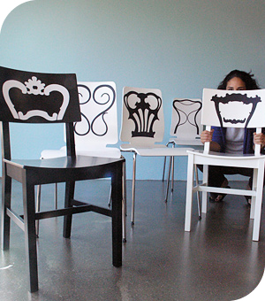Stickers Muraux et stickers deco Stickers dos de chaises chez stickboutik.com