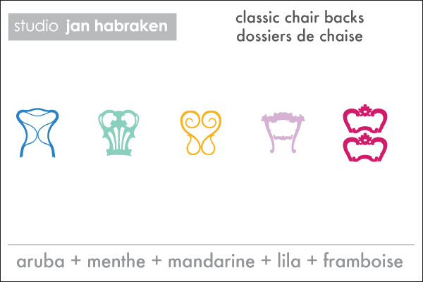 Stickers dos de chaises par  Jan Habraken