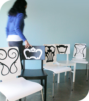 Stickers Muraux et stickers deco Stickers dos de chaises chez stickboutik.com