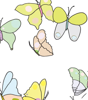 Stickers Muraux et stickers deco Stickers Papillons Aquarelle chez stickboutik.com