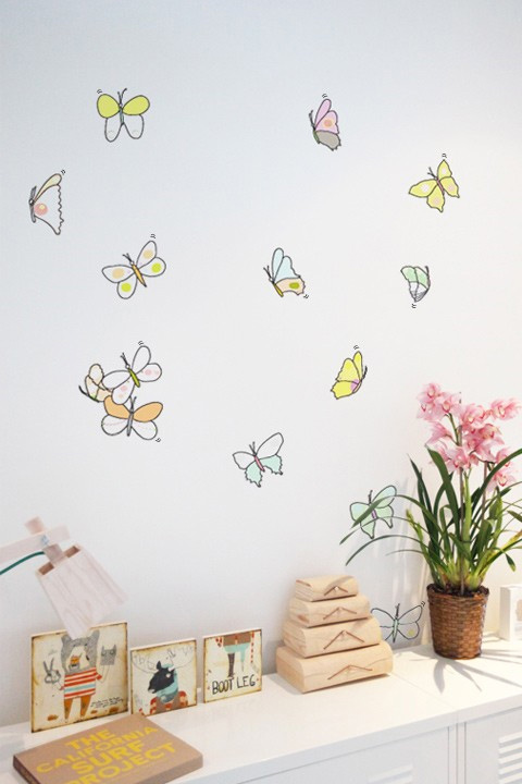 Stickers Papillons Aquarelle par  Christy Flora