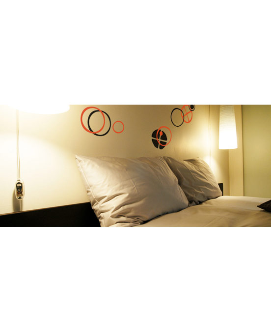 Circles - Big Red Stickers  Charles & Ray EAMES: Wall Sticker & Wall Decal Main Image