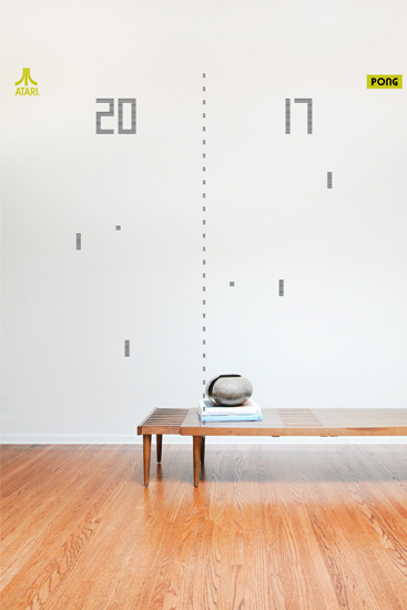 Pong - Giant Wall Stickers  Atari : Wall Sticker & Wall Decal Main Image