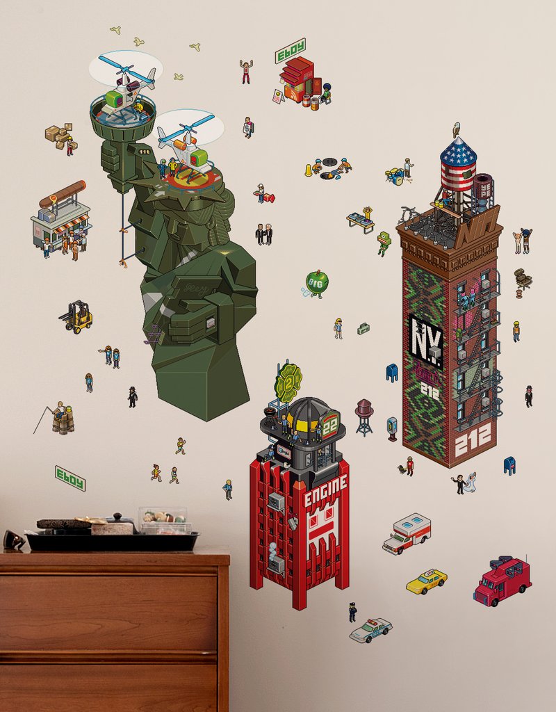 NewYork City - eCity Wall Stickers  eBoy: Wall Sticker & Wall Decal Main Image