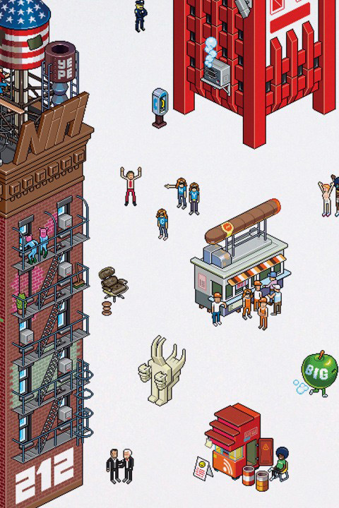  eBoy NewYork City - eCity Wall Stickers & Wall Decals for a custom Geek decor - Stickboutik.com - 3/7