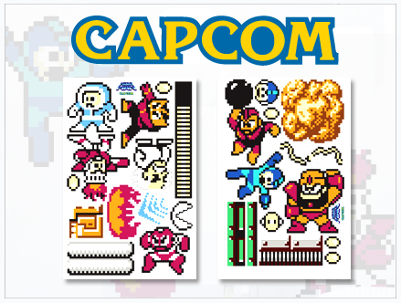 Contenu du pack: Stickers muraux MegaMan CapCom