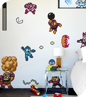 Stickers Muraux et stickers deco Stickers muraux MegaMan  chez stickboutik.com