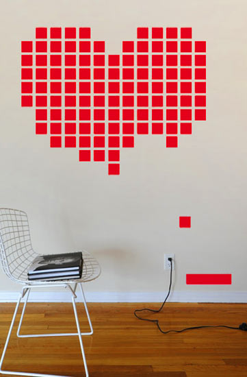 Heart BreakOut - Retrogaming Giant Wall Sticker  HybridDesign: Wall Sticker & Wall Decal Main Image