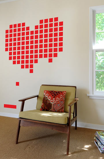 Heart BreakOut - Retrogaming Giant Wall Sticker  HybridDesign: Wall Sticker & Wall Decal Main Image