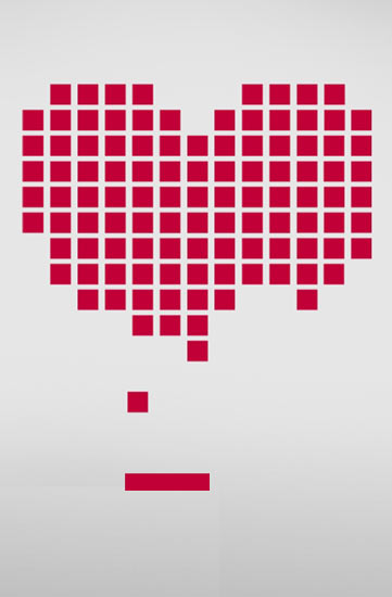 Heart BreakOut - Retrogaming Giant Wall Sticker  HybridDesign: Wall Sticker & Wall Decal Main Image