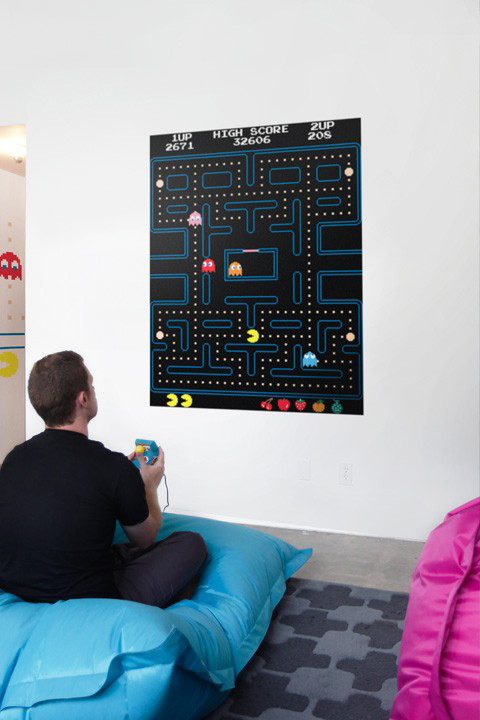 Official PAC-MAN Wall Stickers | Labyrinth - Giant Wall Stickers by  Namco/Bandai for a custom Geek decor - Stickboutik.com - 1/9