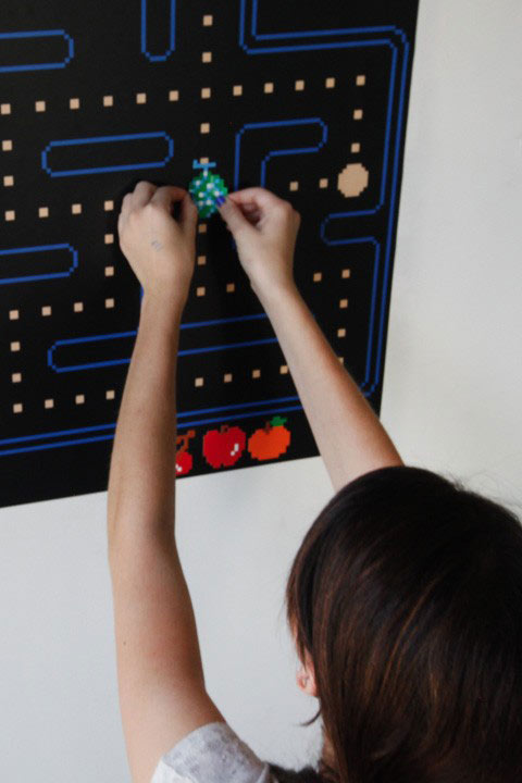 Official PAC-MAN Wall Stickers | Labyrinth - Giant Wall Stickers by  Namco/Bandai for a custom Geek decor - Stickboutik.com - 8/9