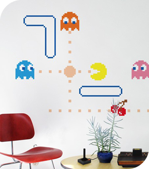 Stickers Muraux et stickers deco Stickers PacMan Fantomes chez stickboutik.com