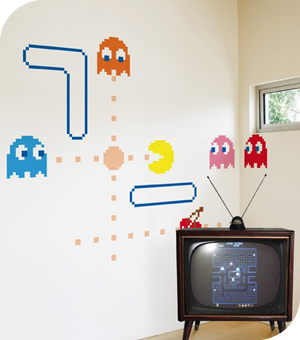 Stickers Muraux et stickers deco Stickers PacMan Fantomes chez stickboutik.com