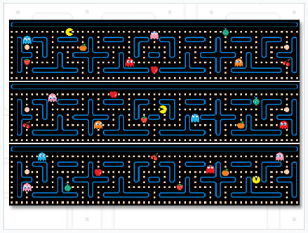 Contenu du pack: Frise murale PacMan  Namco/Bandai