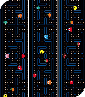 Stickers Muraux et stickers deco Sticker PacMan Frise murale chez stickboutik.com