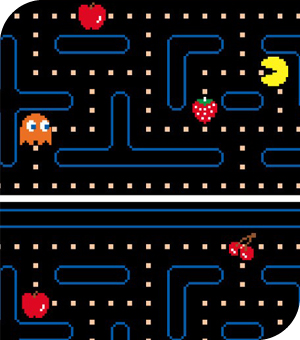 Stickers Muraux et stickers deco Sticker PacMan Frise murale chez stickboutik.com