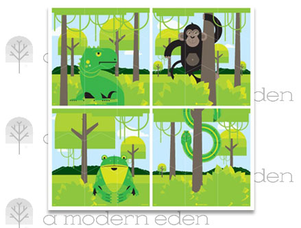 Contenu du pack: Puzzle Jungle A Modern Eden