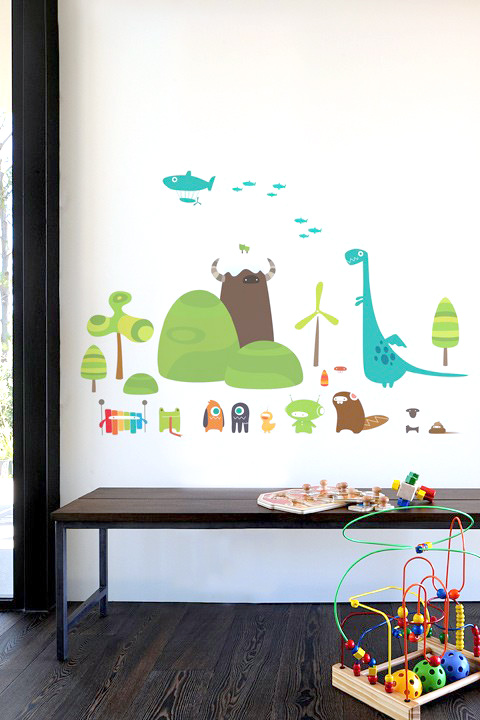 BotLand Robots  - Kids Wall Stickers  BabyBot: Wall Sticker & Wall Decal Main Image