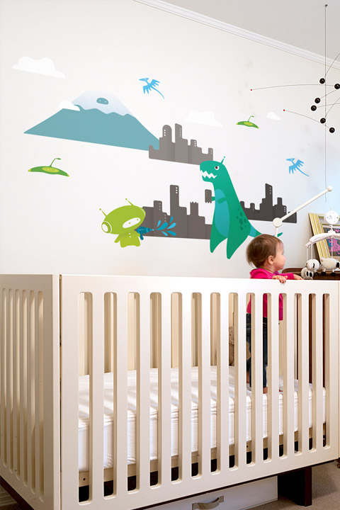 TRex - Kids Wall Stickers  BabyBot: Wall Sticker & Wall Decal Main Image