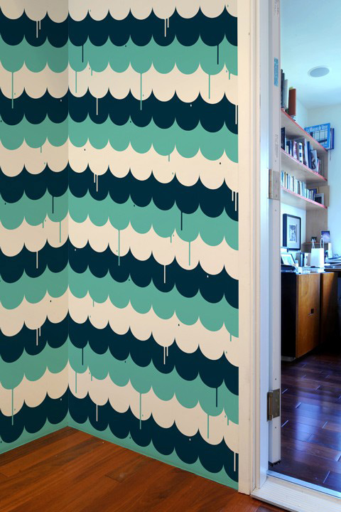 Scallops - Giant Wall Tiles  Jim Houser: Wall Sticker & Wall Decal Main Image