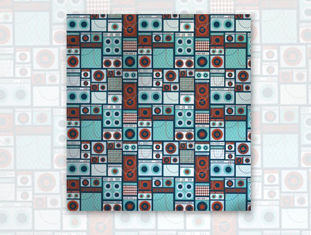 Package content: Amps - Giant Wall Tiles by  Jim Houser - Only Stickboutik.com 