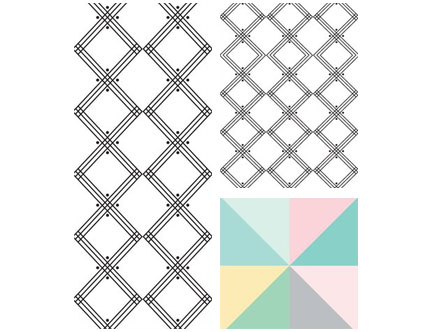 Contenu du pack: Jazz Tartan Checkers - Stickers Muraux Kirath Ghundoo